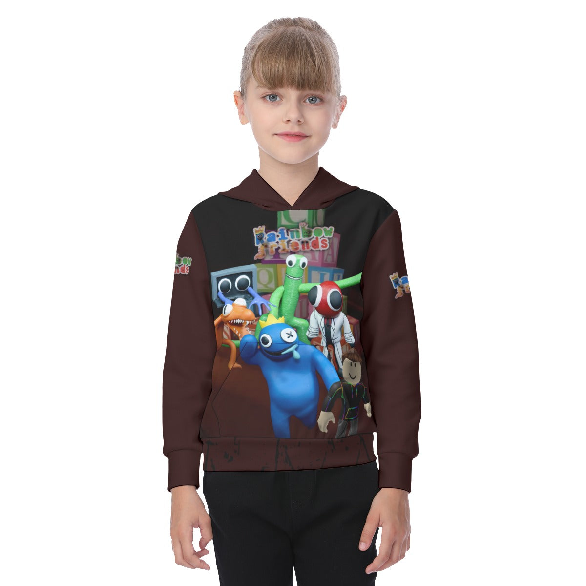 Kids Rainbow Friends Pull Over Hoodie