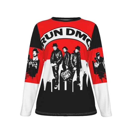 Womens Oversized Run DMC Long Sleeve Shirt