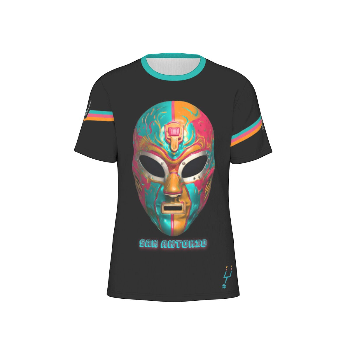 San Antonio Basketball Wrestling Mask T-Shirt