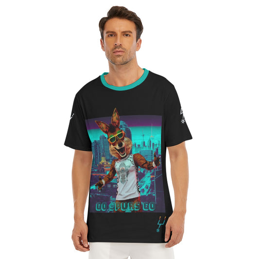 Men's San Antonio Coyote Basketball O-Neck T-Shirt | 190GSM Cotton