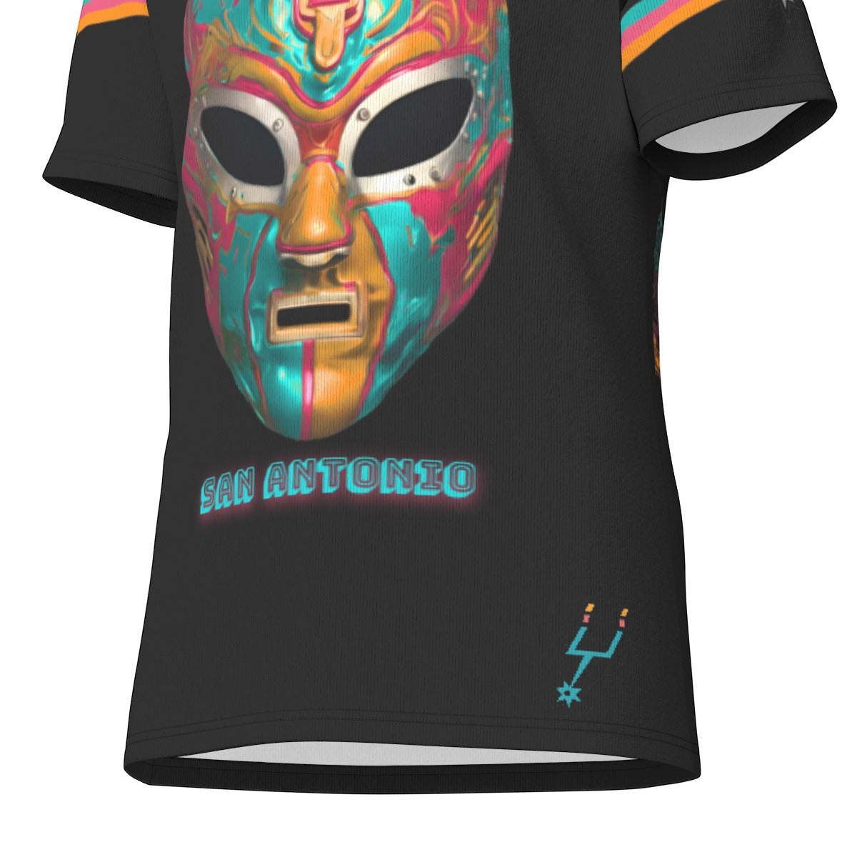 San Antonio Basketball Wrestling Mask T-Shirt