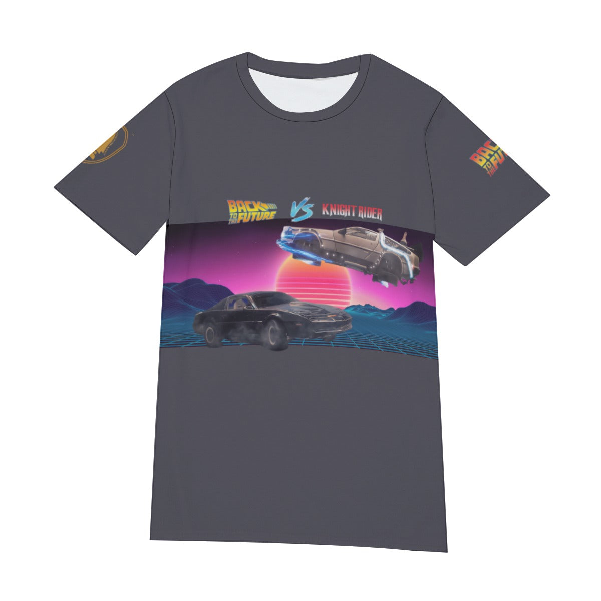 Delorean VS Knight Rider Kitt Shirt