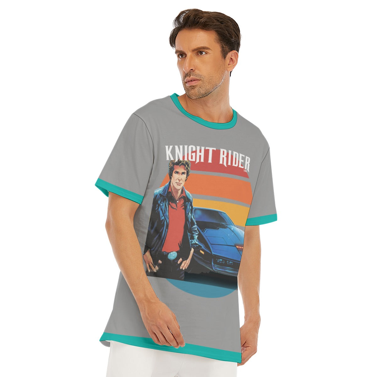 Knight Rider Shirt Gray Blue