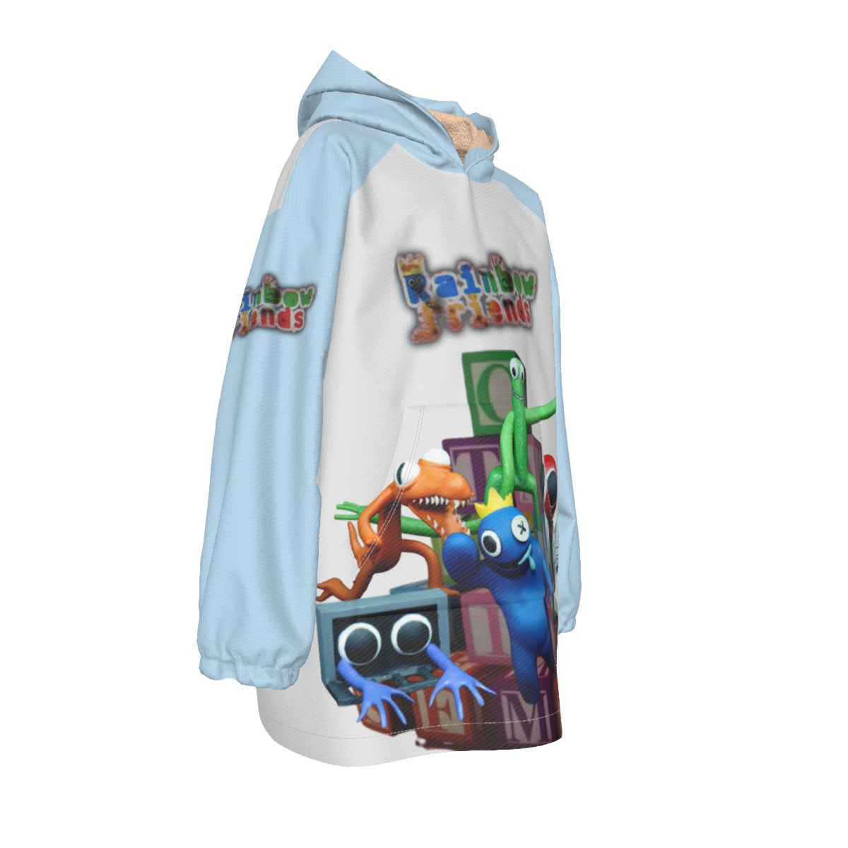 Kid's Rainbow Friends Sherpa Fleece Hoodie Blanket