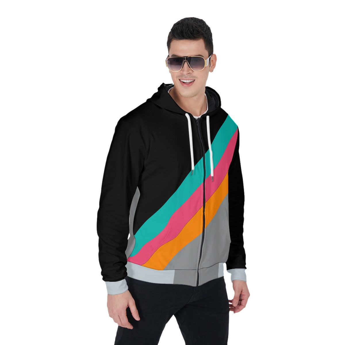 Spurs Fiesta Colors Zip Up Hoodie