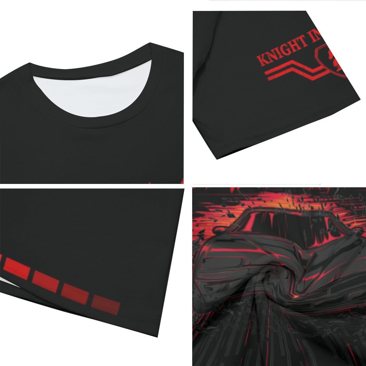 Knight Rider Kitt Shirt Black Red