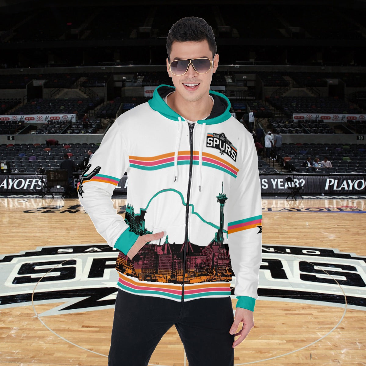 Spurs Fiesta Zip Up Hoodie