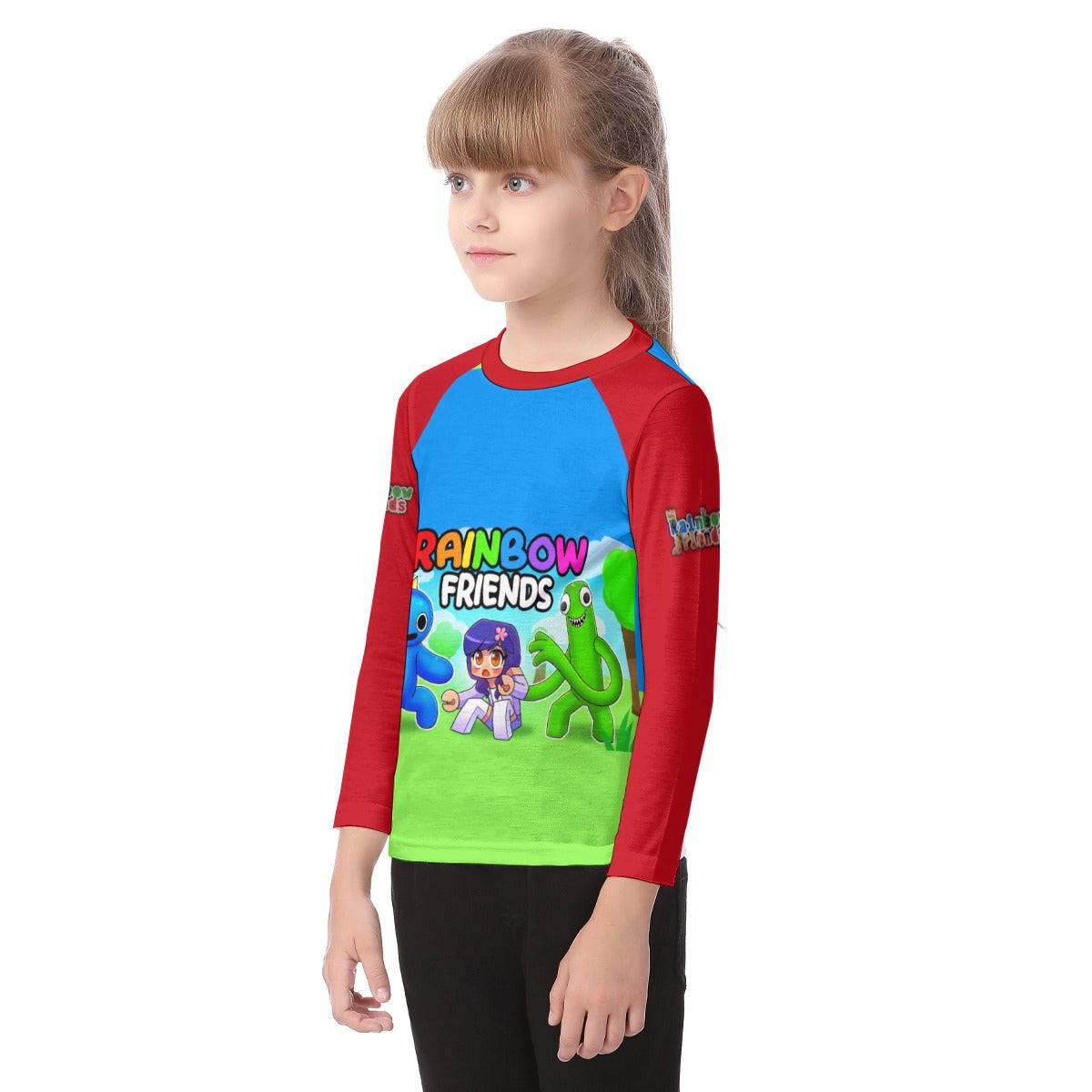 Kid's Rainbow Friends O-neck Long Sleeve T-shirt