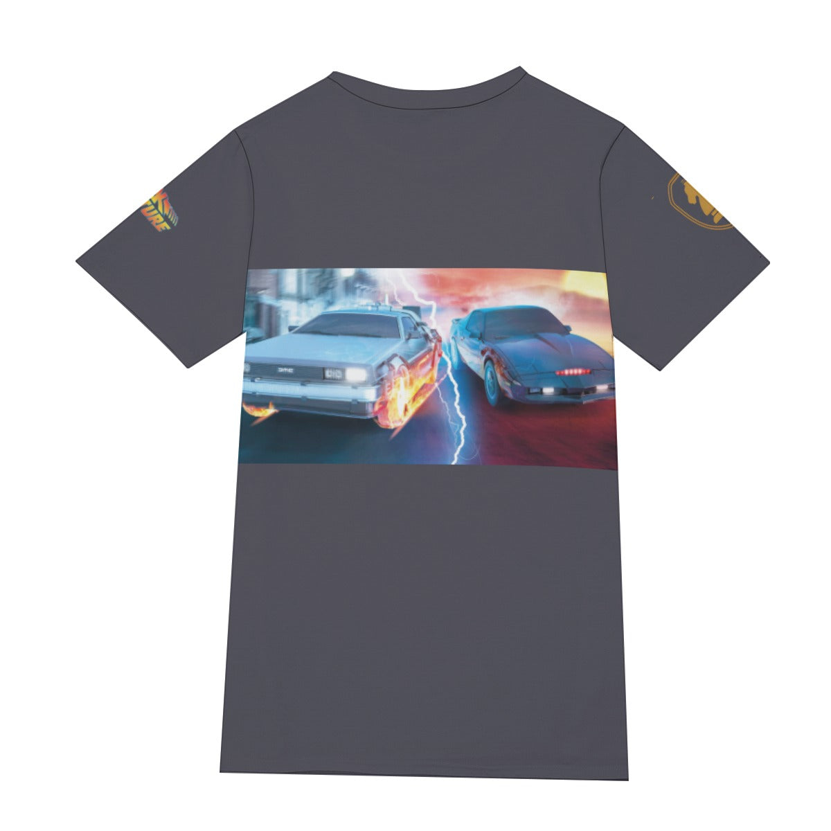 Delorean VS Knight Rider Kitt Shirt