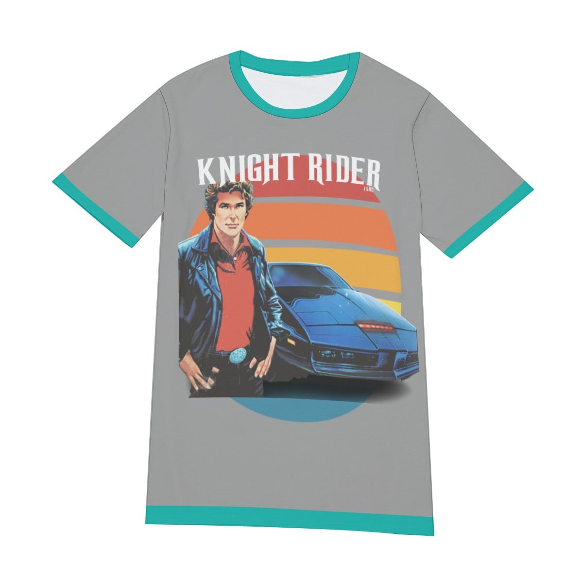 Knight Rider Shirt Gray Blue