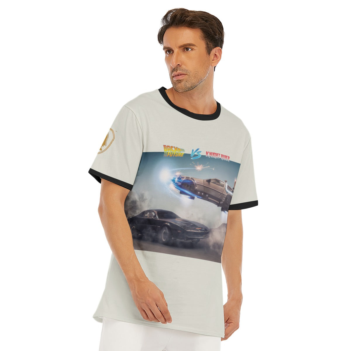 Delorean VS Knight Rider Kitt Shirt