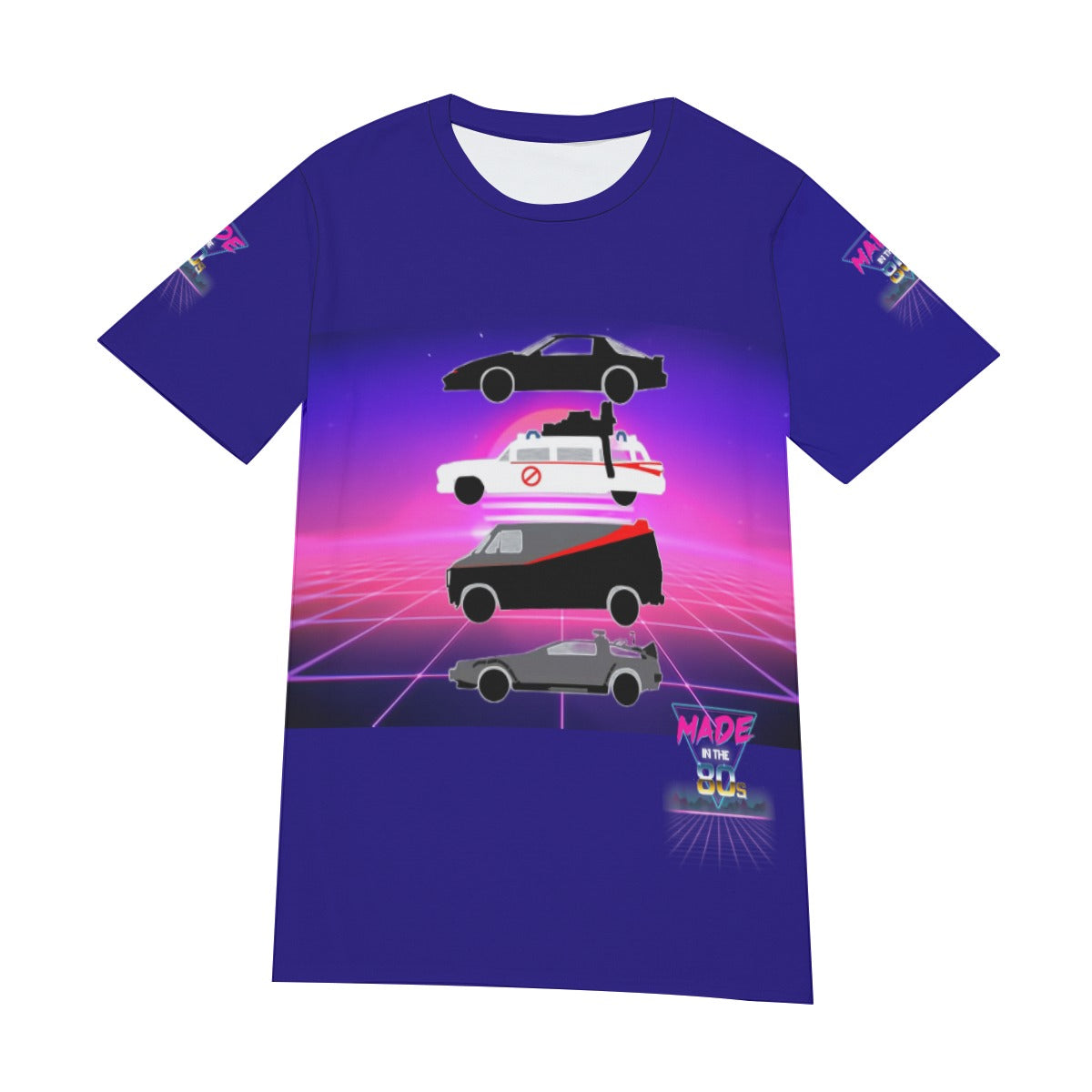 Kitt Ecto-1 A-Team Delorean 1980s Cars Shirt