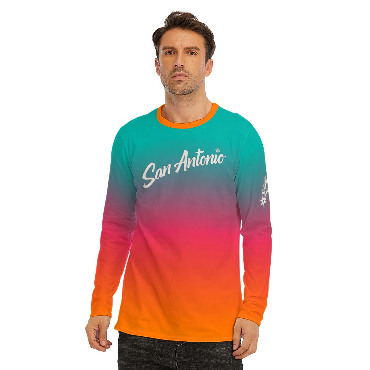 San Antonio Fiesta Basketball Long Sleeve Shirt